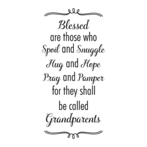 Blessed Are Grandparents Wall Quotes™ Decal