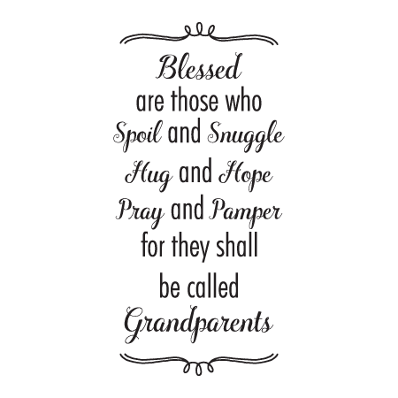 Blessed Are Grandparents Wall Quotes™ Decal