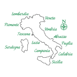 Italy and Her Regions Wall Quotes™ Decal