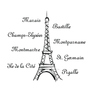 Paris and Her Arrondissements Wall Quotes™ Decal