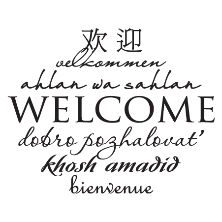 International Welcome Wall Quotes™ Decal
