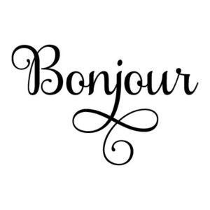 Bonjour Wall Quotes™ Decal