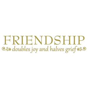 Friendship Doubles Joy Wall Quotes™ Decal