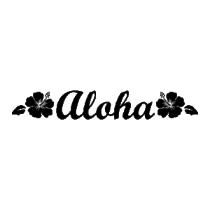 Aloha Hisbiscus Wall Quotes™ Decal