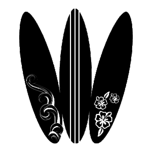 Three Surfboards Wall Quotes™ Decal