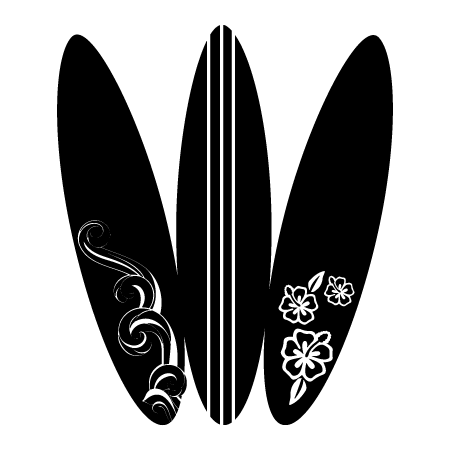 Three Surfboards Wall Quotes™ Decal