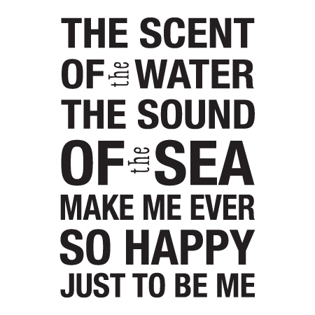 The Scent of the Water Modern Wall Quotes™ Decal