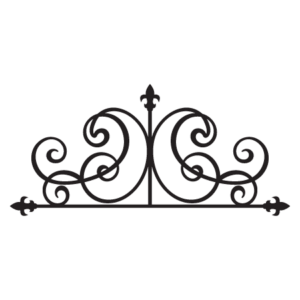 Lea Wrought Iron Headboard Wall Quotes™ Wal Art Decal