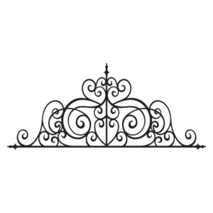Josette Wrought Iron Headboard Wall Quotes™ Wall Art Decal