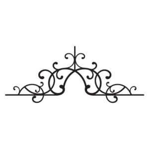 Antoinette Wrought Iron Headboard Wall Quotes™ Wall Art Decal