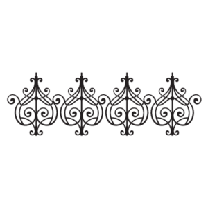 Clara Wrought Iron Headboard Wall Quotes™ Wall Art Decal