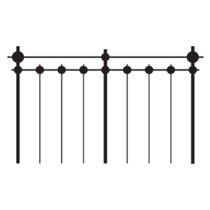 Simple Wrought Iron Headboard Wall Quotes™ Wall Art Decal