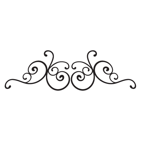 Christina Scroll Headboard Wall Qutoes™ Wall Art Decal