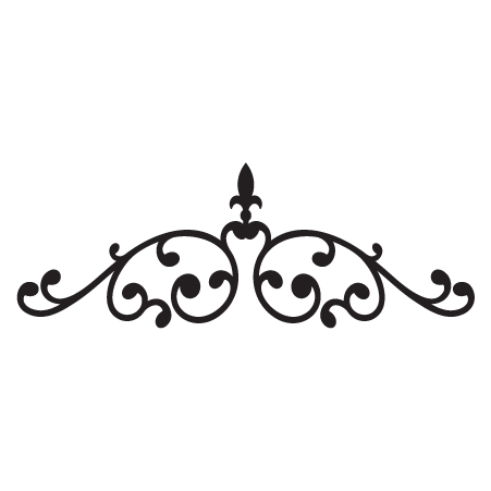 Amanda Scroll Headboard Wall Quotes™ Wall Art Decal