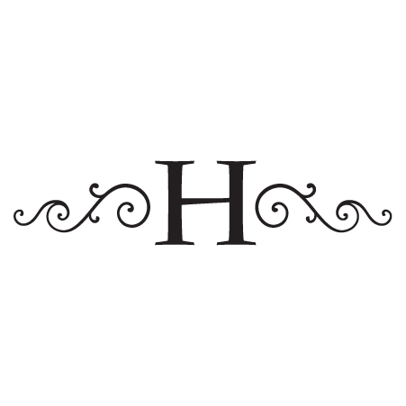Hardy Monogram Headboard Wall Quotes™ Wall Art Decal