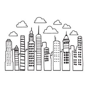 City Doodles By Day Wall Quotes™ Decal