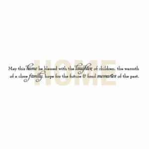 May This Home Be Blessed Vintage Modern Wall Quotes™ Decal