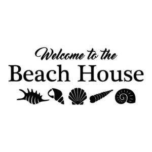 Welcome To The Beach House Wall Quotes™ Decal