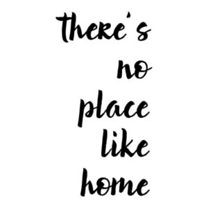 No Place Like Home Elegant Wall Quotes™ Decal