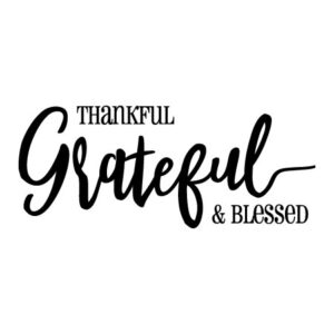 Thankful Grateful & Blessed Wall Quotes™ Decal