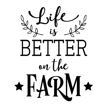 Life Is Better On The Farm Wall Quotes™ Decal