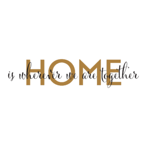 Home Is Wherever We Are Together Wall Quotes™ Decal