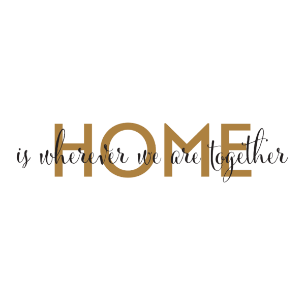 Home Is Wherever We Are Together Wall Quotes™ Decal