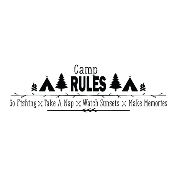 Camp Rules Wall Quotes™ Decal