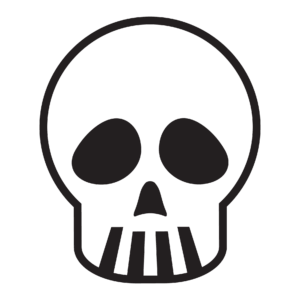 Pouty Face Skull Wall Quotes™ Decal