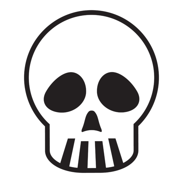 Pouty Face Skull Wall Quotes™ Decal