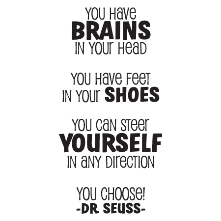 Brains Dr. Seuss Wall Quotes™ Decal
