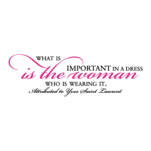 Important In A Dress Wall Quotes™ Decal