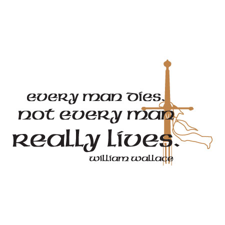 Every Man Dies Wall Quotes™ Decal