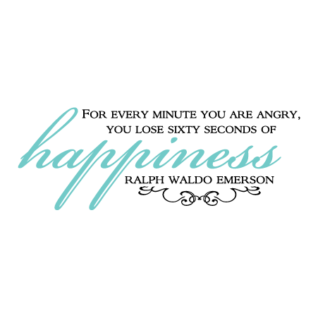 Happiness Emerson Wall Quotes™ Decal