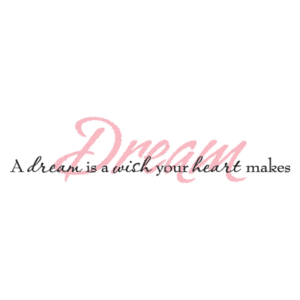 A Dream Is A Wish Almond Wall Quotes™ Decal