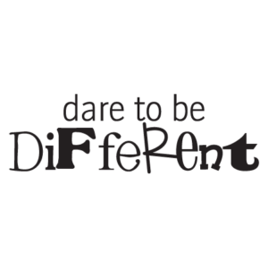 Dare to be Different Wall Quotes™ Decal