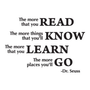 The More That You Read Wall Quotes™ Decal