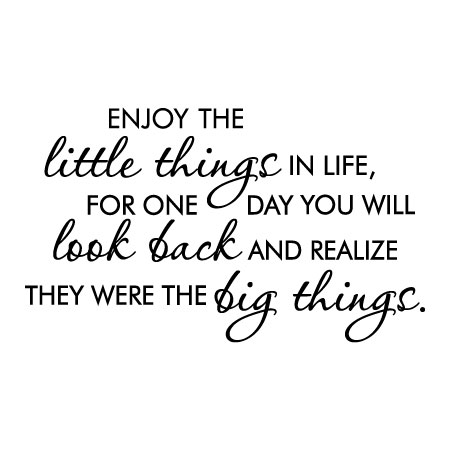 Little Things Are Big Things Wall Quotes™ Decal