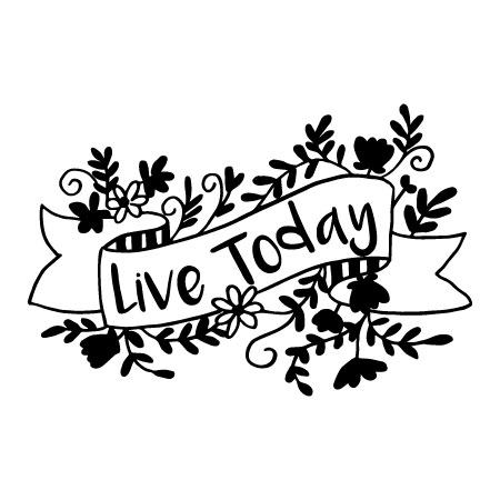 Live Today Wall Quotes™ Decal