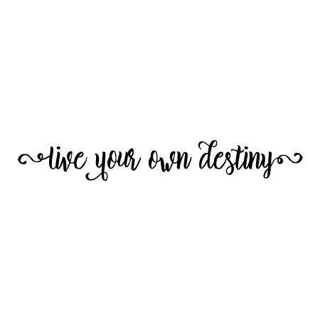 Live Your Own Destiny Wall Quotes™ Decal