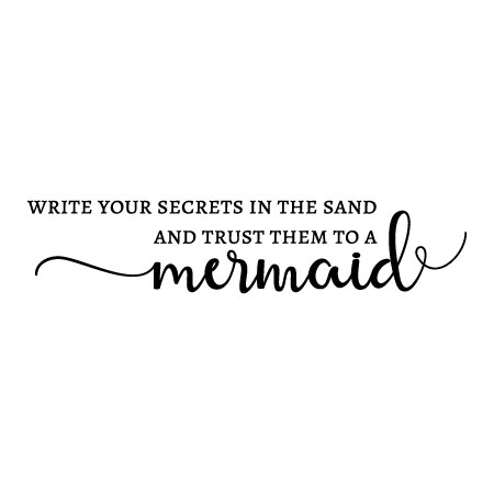 Trust Your Secrets to a Mermaid  Wall Quotes™ Decal