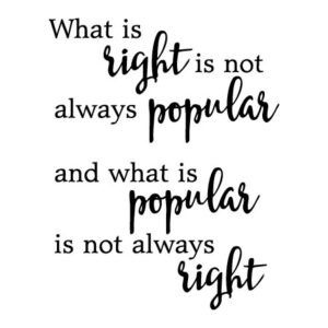 What Is Right Wall Quotes™ Decal