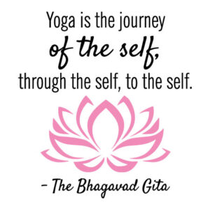 Yoga Is The Journey Wall Quotes™ Decal