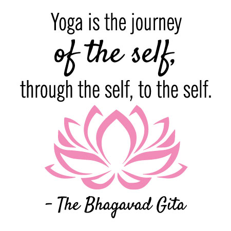 Yoga Is The Journey Wall Quotes™ Decal