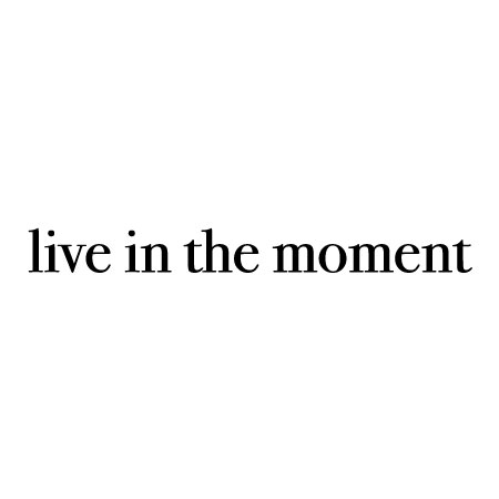Live In The Moment Wall Quotes™ Decal