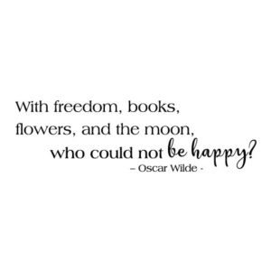 Freedom Books Flowers And The Moon Wall Quotes™ Decal