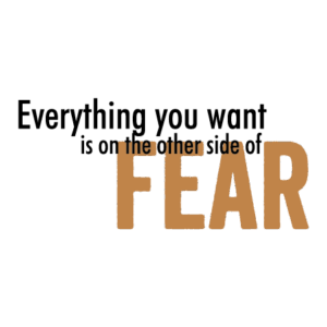 The Other Side of Fear Wall Quotes™ Decal
