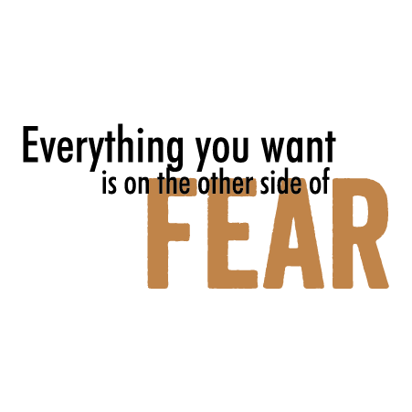 The Other Side of Fear Wall Quotes™ Decal