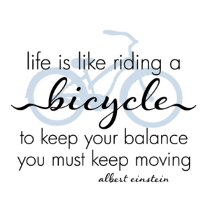 Like Riding A Bicycle Wall Quotes™ Decal