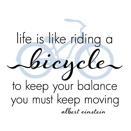 Like Riding A Bicycle Wall Quotes™ Decal